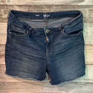 Style & Co Dark Blue Denim Shorts